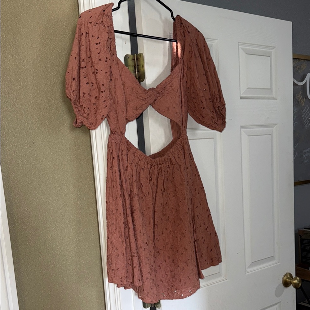 By Together Dusty Rose Backless Dress